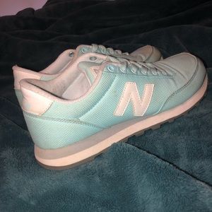 Light blue new balance shoes
